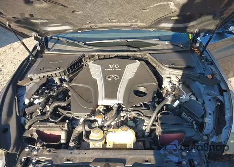 2016 Infiniti Q50 3.0T Red Sport 400 from USA, damaged, VIN JN1FV7AR6GM451859